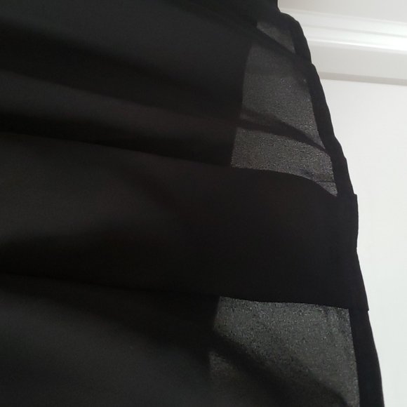 Embezzled collar with pearls black small blouse - Picture 5 of 9